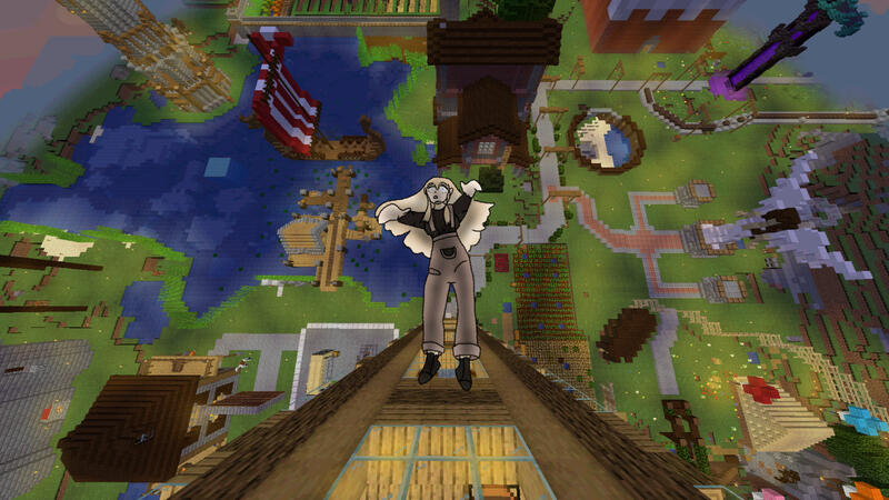 Smiley falling from tower, January 6th